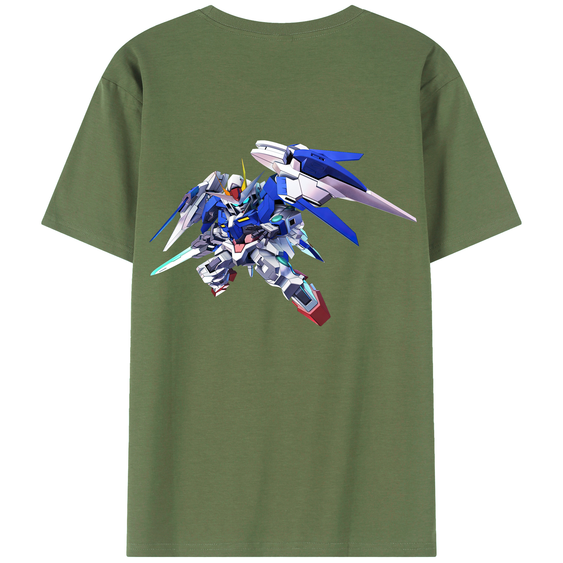 （画像用） 機動戦士ガンダム Mobile Suit Gundam 綿100％ メンズ半袖Tシャツ（バックプリント） 通気性